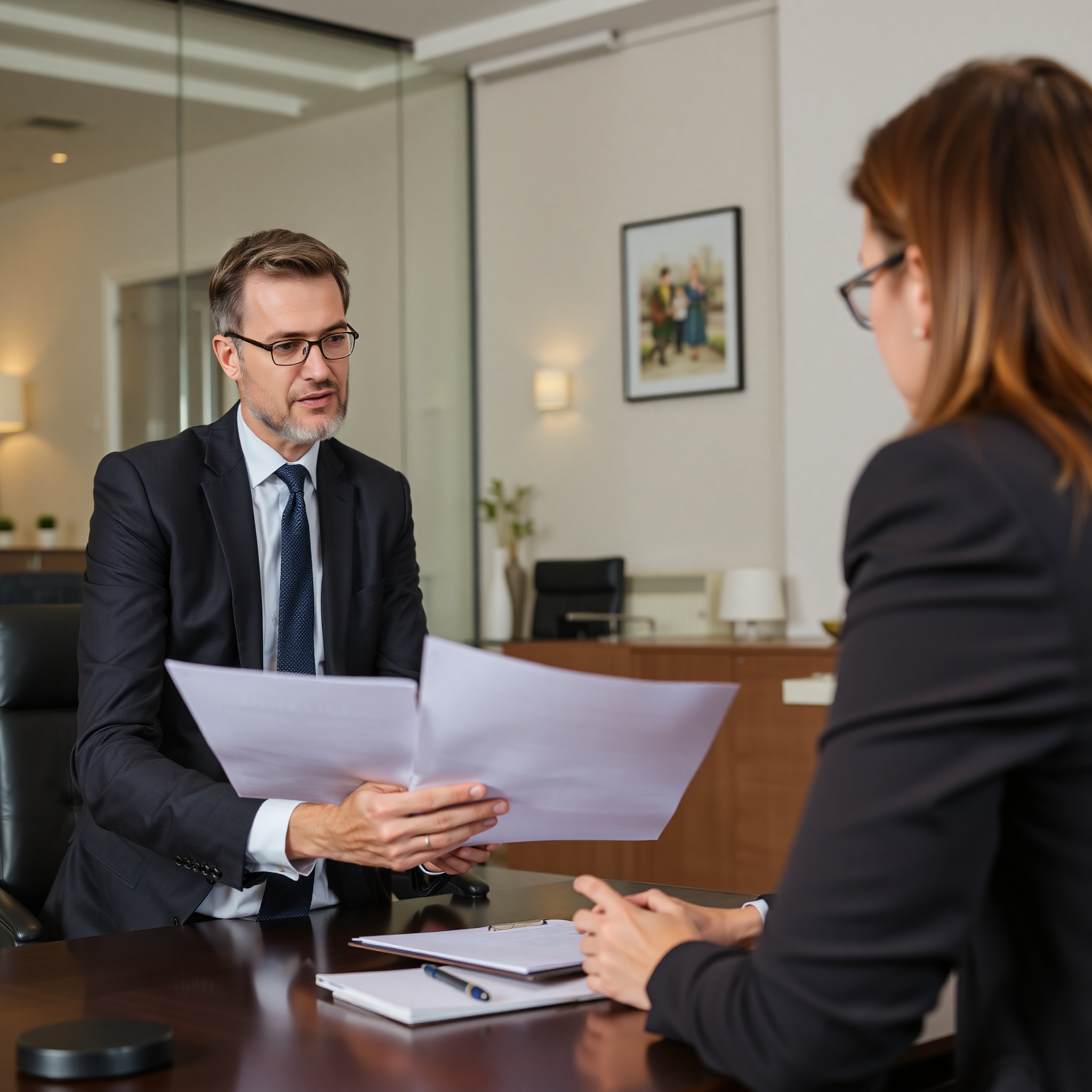 Professional representation of divorce process documentation and legal proceedings