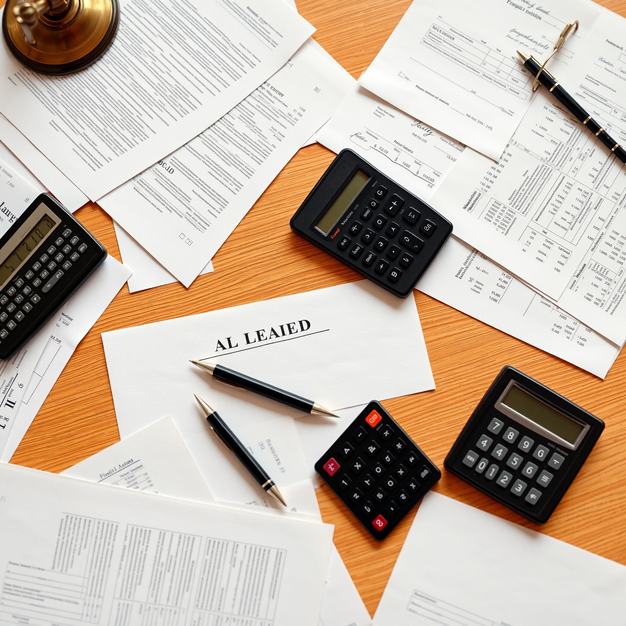 Professional illustration of property classification documents with legal paperwork and financial records